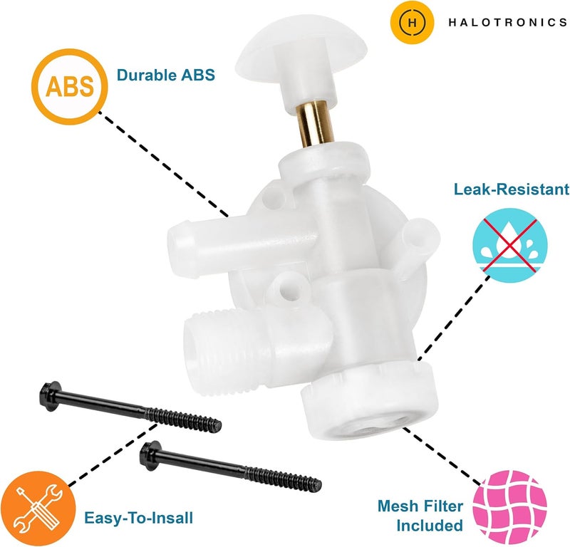 Halotronics Upgraded Toilet Flush Valve Assembly 385314349 - Camper, Trailer, Boat, & RV Toilet Repair Kit for Sealand EcoVac Vacuflush Pedal Flush Toilets (1) - Image 4